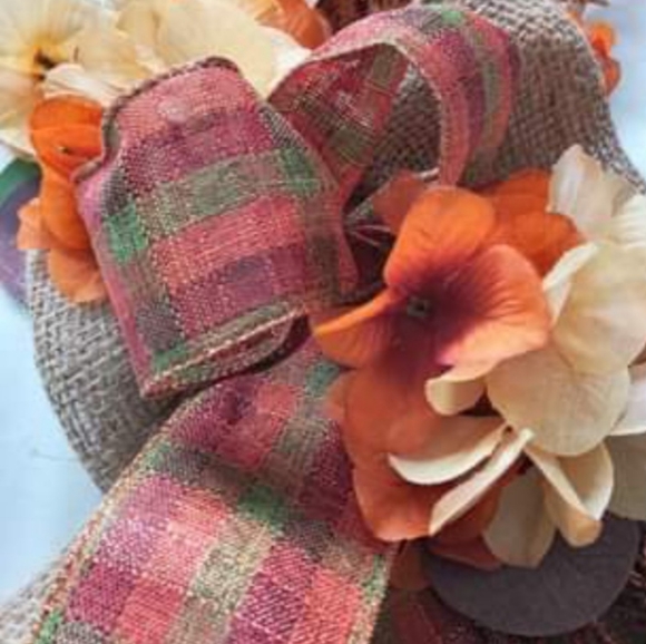 Fall Fern Wreath Farmhouse Wreath Autumm Decor - Picture 5 of 5